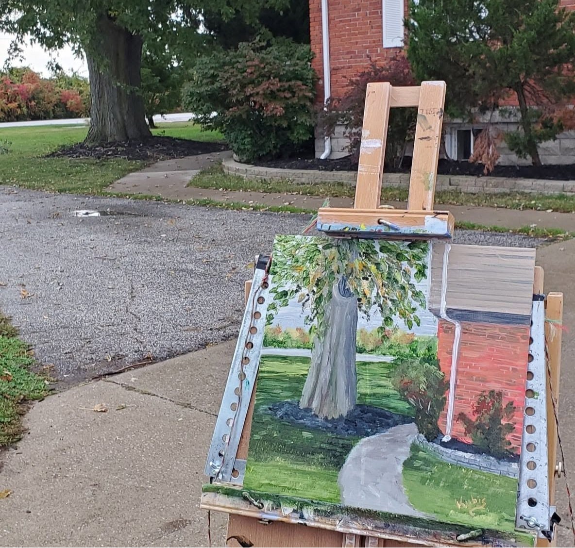 Andrea Kubis painting
